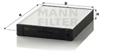 MANN FILTER CU 2647 Polen Fıltresı Hyundaı 976193E000 S9761938100AT