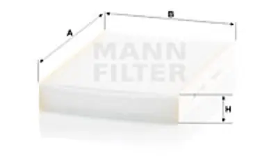 MANN FILTER CU 27 009 Polen Fıltresı  Fh Iı - Fh 13 - 420 - 460 - 5 272778980R 2727900Q0B 6000620028