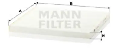 MANN FILTER CU 29 001 Kabin Filtresi B7277JN20A