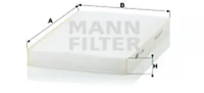 MANN FILTER CU 2952 Polen Fıltresı Daıly 2,3 3,0 Iv V 06>14 500086267