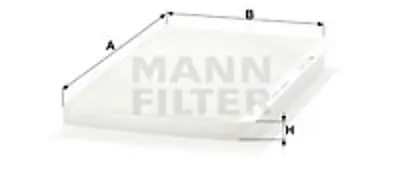 MANN FILTER CU 3455 Kabin Filtresi Opel Combo A 1.7 D 60hp 07/94-08/01 93182437