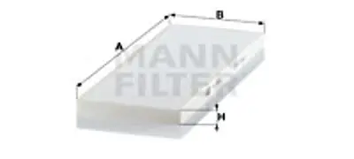 MANN FILTER CU 3944 Polen Fıltresı Man Neoplan Starlıner N 1122 - N516 - N516/3 96> 04> 