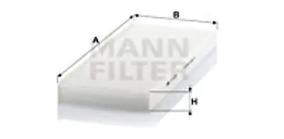 MANN FILTER CU 4179 Kabin Filtresi Fıat Scudo I 220 1.9 Td 90hp 02/95-01/07 1484383080 6479E5