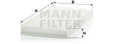 MANN FILTER CU 5096 Polen Fıltresı Mercedes Cıtaro O530 98 > 07> A0018351547