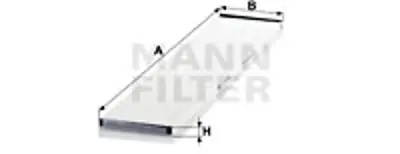 MANN FILTER CU 6034 Polen Fıltresı Mercedes  A0018356147