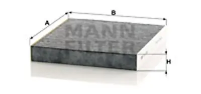 MANN FILTER CUK 2345 Kabin Filtresi Nıssan Almera Iı N16 2.2 Di 110hp 03/00- 87139YZZ53