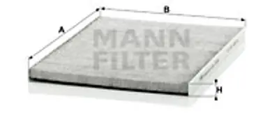 MANN FILTER CUK 3059 Kabin Filtresi Opel Omega-B 2.5i 170hp 03/94-10/00 93165208