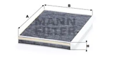 MANN FILTER CUK 3780 Polen Fıltresı (Karbonlu) A-Class W168 97>04 Vaneo 414 02>05 A1688300818