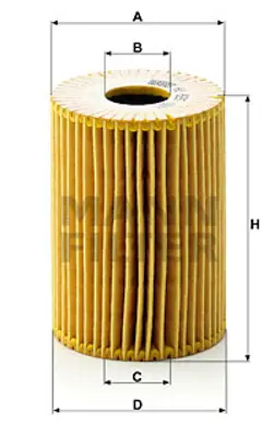 MANN FILTER HU 825 x X Yağ Filtresi Master-Movano 3.0 Dci 15209MA70A 4415218 5001869773 7701057828