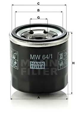 MANN FILTER MW 64/1 Fıltre 15412MT7003