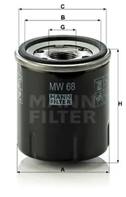 MANN FILTER MW 68 Fıltre 