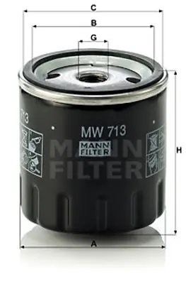 MANN FILTER MW 713 Fıltre 