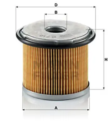 MANN FILTER P 716 Yakıt Fıltresı Cıtroen 1906C1 3190629001 96098964 9609896480