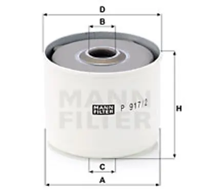 MANN FILTER P 917/2 x Fıltre 