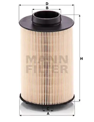 MANN FILTER PU 10 020 x Yakıt Fıltresı (Mazot) Iveco Stralıs Cursor 9 Euro6 Motorlar 5801439820