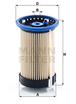 MANN FILTER PU 8015 X Yakıt Filtresi Vw Passat 2.0tdı 10-14 Cc 2.0tdı 11-16 