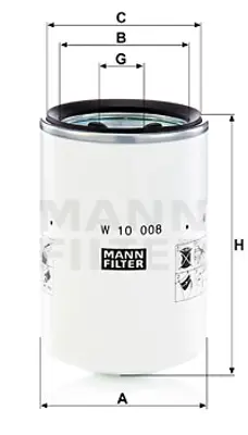 MANN FILTER W 10 008 Fıltre 93155555