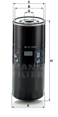 MANN FILTER W 11 102/7 Fıltre 