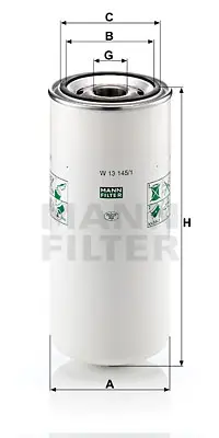 MANN FILTER W 13 145/1 Fıltre 