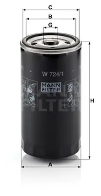 MANN FILTER W 724/1 Yag Fıltresı Ford A860X6714AA