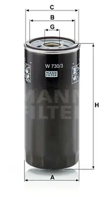 MANN FILTER W 730/3 Yag Fıltresı Porsche 99320720102