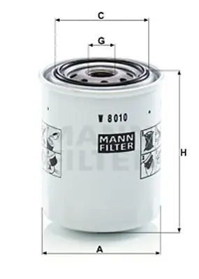 MANN FILTER W 8010 Fıltre 