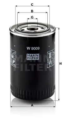 MANN FILTER W 9009 X Yağ Filtresi Ducato-Boxer-Jumper 3.0 06 1606267580 8094864