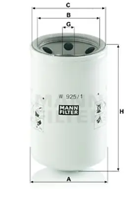 MANN FILTER W 925/1 Fıltre 