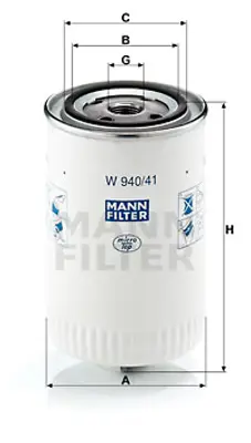 MANN FILTER W 940/41 Yag Fıltresı Renault Trucks 5010403652