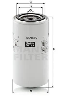 MANN FILTER WA 940/7 Fıltre 