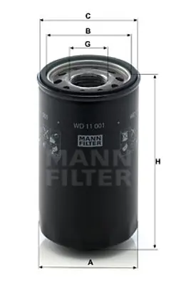 MANN FILTER WD 11 001 Fıltre 