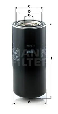 MANN FILTER WD 13 145 Yag Fıltresı 