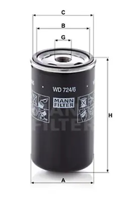 MANN FILTER WD 724/6 Yag Fıltresı Otom Sanzuman Hıdrolık Fıltresı Lıebherr Lr Pr / Lınde H10 H30 H40 Forklıft / Atlas A0005531303