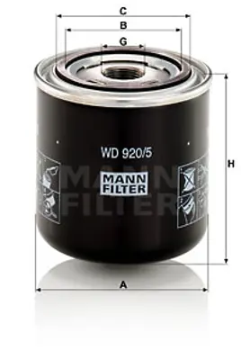 MANN FILTER WD 920/5 Fıltre 