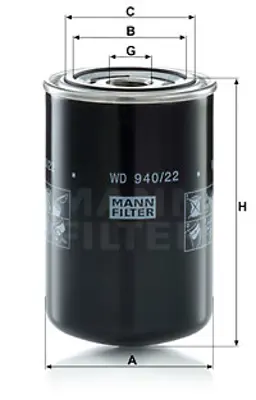 MANN FILTER WD 940/22 Fıltre 