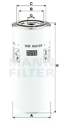 MANN FILTER WDK 962/20 Fıltre 