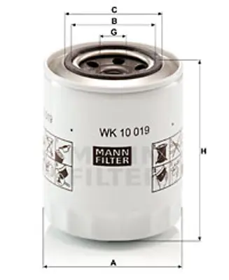 MANN FILTER WK 10 019 Fıltre 