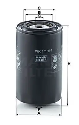 MANN FILTER WK 11 014 Fıltre 