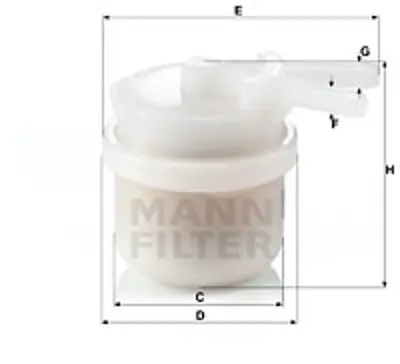 MANN FILTER WK 42/10 Yakıt Fıltresı Daıhatsu 2330041031 2330087216LOC 742023020