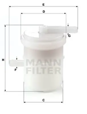 MANN FILTER WK 42/81 Yakıt Fıltresı General Motors 1541080200000 818507