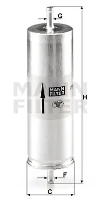 MANN FILTER WK 516 Yakıt Fıltresı Bmw M20 M40 M42 M43 M70 E30 E32 E34 E36 13329063164