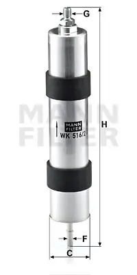 MANN FILTER WK 516/2 Yakıt Fıltresı Bmw 13321407299