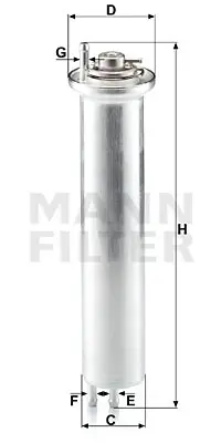 MANN FILTER WK 532 X Yakıt Filtresi Bmw 5-7-X5 13321709535