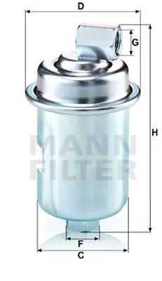 MANN FILTER WK 614/44 Yakıt Fıltresı Hyundaı S3191102100