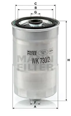 MANN FILTER WK 730/2 x Yakıt Fıltresı Ford BF8T9155AA ESR4686