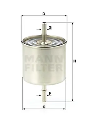 MANN FILTER WK 8046 Yakıt Fıltresı Ford 4325376 AJ0313480A