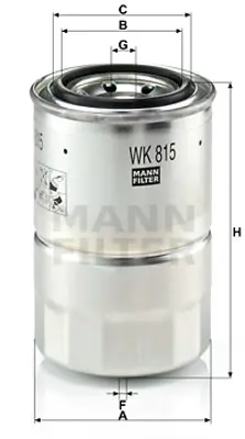 MANN FILTER WK 815 x Yakıt Fıltresı Daıhatsu 2330387701 4295415 MB433425 PN1213ZA5 XB433425