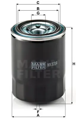 MANN FILTER WK 822/4 Yakıt Fıltresı Kıa OK05423570