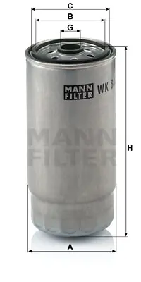 MANN FILTER WK 845/7 Yakıt Fıltresı Bmw M51 M67 M 57 E38 96>01 13327786647