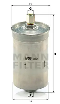 MANN FILTER WK 853/1 Yakıt Fıltresı Ford 5025106